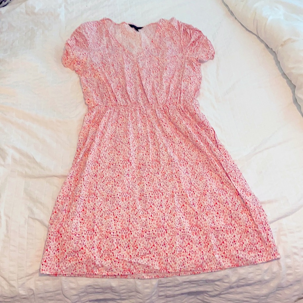 Banana Republic lightweight cotton pink dress